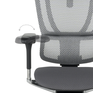 Ергономичен стол ERGOHUMAN IOO ELITE 2 - черна рамка - черен