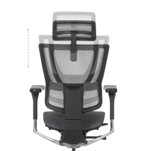 Ергономичен стол ERGOHUMAN IOO ELITE 2 - черна рамка - сив