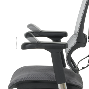 Ергономичен стол ERGOHUMAN IOO ELITE 2 - черна рамка - сив