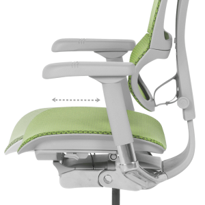 Ергономичен стол ERGOHUMAN IOO ELITE 2 - сива рамка - зелен