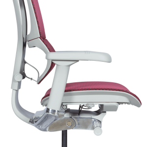 Ергономичен стол ERGOHUMAN IOO ELITE 2 - сива рамка - червен