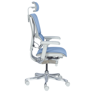 Ергономичен стол ERGOHUMAN IOO ELITE 2 - сива рамка - син