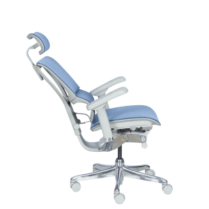 Ергономичен стол ERGOHUMAN IOO ELITE 2 - сива рамка - син