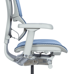 Ергономичен стол ERGOHUMAN IOO ELITE 2 - сива рамка - син