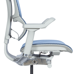 Ергономичен стол ERGOHUMAN IOO ELITE 2 - сива рамка - син