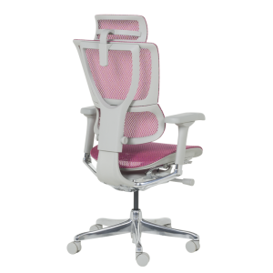 Ергономичен стол ERGOHUMAN IOO ELITE 2 - сива рамка - розов