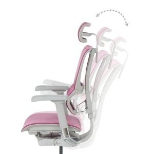 Ергономичен стол ERGOHUMAN IOO ELITE 2 - сива рамка - розов