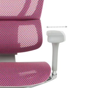 Ергономичен стол ERGOHUMAN IOO ELITE 2 - сива рамка - розов