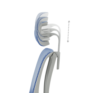 Ергономичен стол ERGOHUMAN IOO ULTRA - сива рамка - син