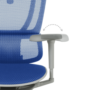 Ергономичен стол ERGOHUMAN IOO ULTRA - сива рамка - син