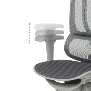 Ергономичен стол ERGOHUMAN IOO ULTRA - сива рамка - сив