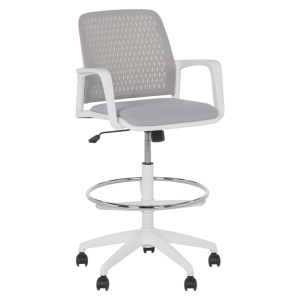 Работен офис стол Carmen 7556 W - светлосив