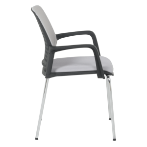 Посетителски стол Carmen 1138 CH - светлосив