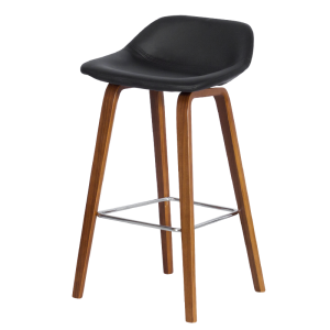 Бар стол Carmen 3088 - орех - черен