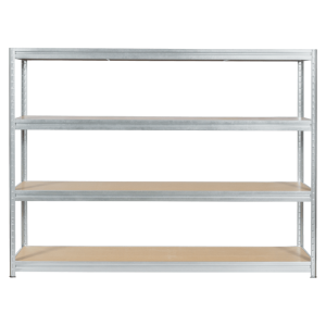 Метален стелаж MEGA 177x240x60 см, до 450 кг на рафт - цинк