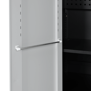 Метален шкаф за инструменти Carmen CR-1226 L SAND - черен-сребърен