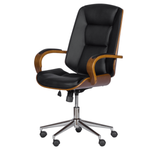 Президентски офис стол Carmen 6406 - орех-черен