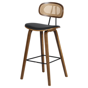 Бар стол Carmen 4029 - орех/черен