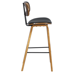 Бар стол Carmen 4029 - орех/черен