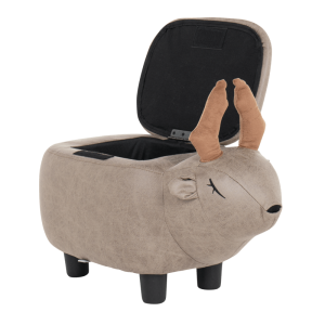 Детска табуретка с ракла - сив елен