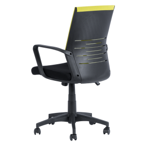 Работен офис стол Carmen 7041 - черен - зелен