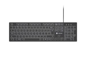 Клавиатура Natec Keyboard Herring Glow US, White Backlight