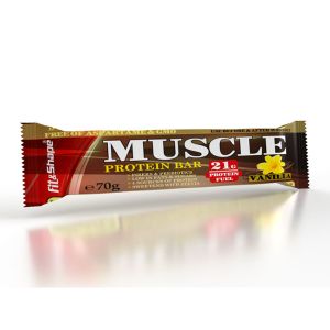 Протеинов бар, Ванилия и крисп, “Muscle bar”, 70гр