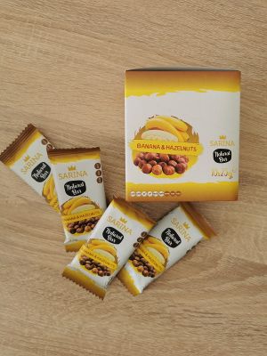 10 бр. Натурален десерт "Сарина" - БАНАН и ЛЕШНИЦИ 10бр. x 25 гр.