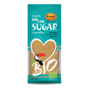 БИО Тръстикова захар на кристали, кафява, Dr. Keskin, 500гр