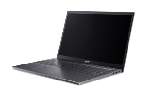 Лаптоп Acer Aspire 17, A17-51M-59K6, Intel Core 5 120U (up to 5.00GHz, 12MB), 17.3" FHD (1920x1080) IPS slim bezel LCD, 16GB DDR5 4600MHz, 512GB PCIe NVMe SSD, Intel UMA, FHD Cam,WiFi 6E, BT 5.1, Backlit Kbd, No OS, Steel Gray
