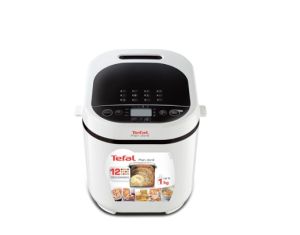 Хлебопекарна Tefal PF210138, Pain Dore, Breadmaker, 500/750/1 kg, 12 automatic programs, 720W, 3 Levels of crust roasting, LCD display, delayed start, white
