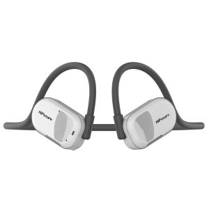 Слушалки HiFuture FutureMate Grey White, Open Ear Comfort, Bluetooth 5.3, Dual Mics ENC Calling System, Playtime up to 8 Hours, IPX5 Waterproof, Extra Bass Boost