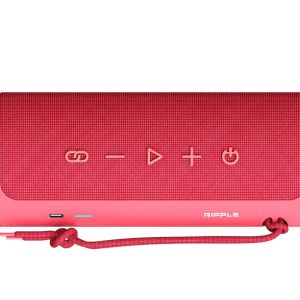 Тонколони HiFuture Ripple Red, 2-Way Speaker System, 20W*1+10W*1, IPX7 Waterproof, Up to 12 Hours Playtime, Bluetooth 5.3, Pair to Play (TWS Mode)