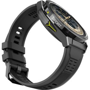 Часовник HiFuture Active Black Yellow, *1.43"  AMOLED, Dual Band GPS +Compass + Altimeter 466*466, Powered by Dual Core & Syntra AI, Bluetooth Call, 5ATM Waterproof, 24/7 True Heart Rate & Blood Oxygen Sensor, Up to 10 days daily use