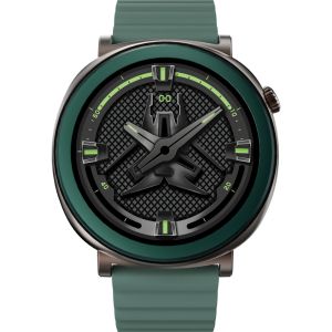 Часовник HiFuture Aurora Dark Green, 1.43" AMOLED,  466*466, Powered by Dual Core & Syntra AI, Bluetooth Call, IP68  Waterproof, 24/7 True Heart Rate & Blood Oxygen Sensor, Up to 10 days daily use, Magnetic Strap