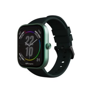 Часовник HiFuture Lume Dark Green, 1.85 " IPS, Powered by Dual Core, Aerospace-Grade Ultra Light Aluminum Frame, Bluetooth Call, 3D User Interface, 1ATM Waterproof, 24/7 True Heart Rate & Blood Oxygen Sensor, 100+ Sports Mode, Up to 7 days daily use