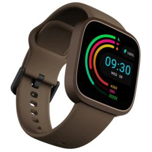 Часовник HiFuture Edge Brown, 1.72" HD Display, Powered by Dual Core, Aerospace-Grade Ultra Light Aluminum Frame, Bluetooth Call, 3D User Interface, 1ATM Waterproof, 24/7 True Heart Rate & Blood Oxygen Sensor, 100+ Sports Mode, Up to 7 days daily use