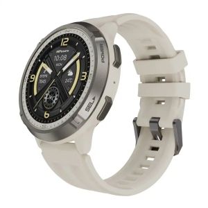 Часовник HiFuture MIX3 Latte, 1.43" AMOLED, 466*466, Powered by Dual Core & Syntra AI, Bluetooth Call, 3ATM Waterproof, Compass & Altimeter, 24/7 True Heart Rate & Blood Oxygen Sensor, Up to 10 days daily use