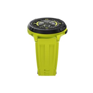 Часовник HiFuture MIX3 Fluorescent Yellow, 1.43" AMOLED, 466*466, Powered by Dual Core & Syntra AI, Bluetooth Call, 3ATM Waterproof, Compass & Altimeter, 24/7 True Heart Rate & Blood Oxygen Sensor, Up to 10 days daily use