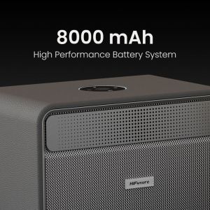 Тонколони HiFuture Passion X Black, 100W Output (Max.Power), Built-in Powerful DSP with DynaBoost Technology, Crafted Wood Cabin, Wireless 5.4, Two-Way Full Range Speaker System, Built-in 8000mAh High-Performance Battery System, Pair to Stereo Sound Syste