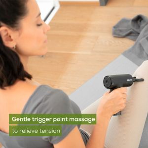 Масажор Beurer MG 89 MASSAGE GUN CompactPower, Quiet, lightweight & handy deep tissue massager, 5 intensity levels, 3 massage attachments, Up to 4h battery life with LED display