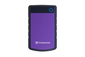 Твърд диск Transcend 2TB, 2.5" Portable HDD, StoreJet H3, Purple, Anti-shock