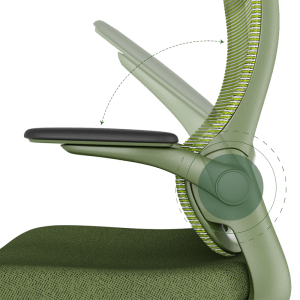 Ергономичен стол BAKU - зелен