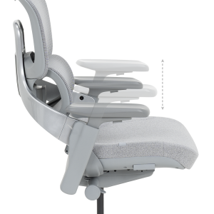 Ергономичен стол METZ - сив