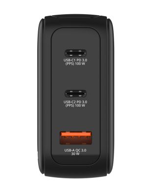 Зарядно устройство Verbatim Mini GaN Charger 100W with Display