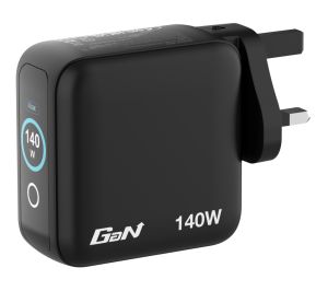 Зарядно устройство Verbatim Mini GaN Charger 140W with Display