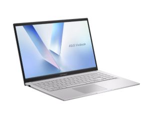 Лаптоп Asus Vivobook X1504VA-BQ4658, Intel 7  150U 1.8 GHz (12MB Cache, up to 5.4 GHz, 10 cores, 12 Threads), 15.6 "FHD  (1920X1080) 16:9,24GB LPDDR5 (8 GB on BD+16 GB so-dim),1TB SSD, No Os,Cool Silver