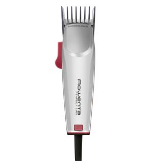 Машинка за подстригване Rowenta TN1300F0 Hair Clipper Perfect Line 2 silver, 1 speed, 6 fix hair combs, micro setting (0,6-0,9-1.2mm), hair settings (0.6-25mm), heights hair clipper (9),corded, pouch, oil &cleaning brush