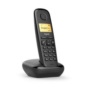 Безжичен DECT телефон Gigaset A170 - черен
