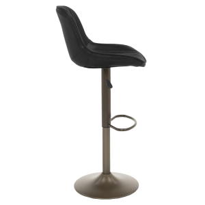 Бар стол PORUS - черно злато